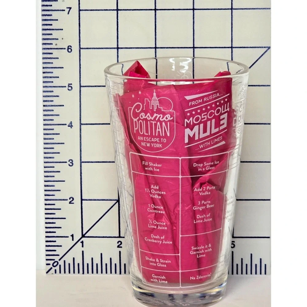 Good Measure Vodka Cocktails‎ Recipe Glass By Fred *NEW IN BOX*